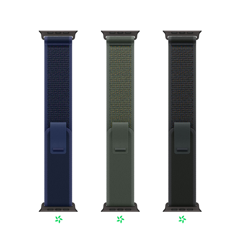 Apple Watch Ultra 2 GPS + Cellular, 49 мм, корпус из черного титана, ремешок Trail зеленого цвета